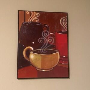Colorful Coffee Cup Wall Art